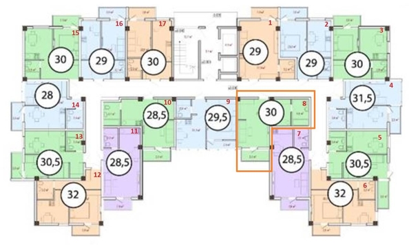 
   Продам 1-комнатную, 30 м², Российская ул, 17к1

. Фото 22.