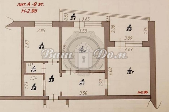 
   Продам 2-комнатную, 55.6 м², Северный мкр, 12А

. Фото 31.