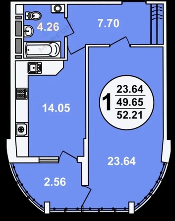 
   Продам 1-комнатную, 53 м², Шоссе Нефтяников ул, 18к4

. Фото 8.