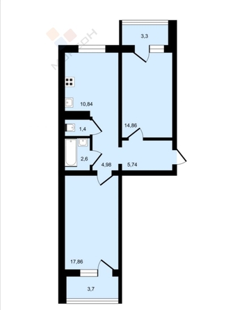 
   Продам 2-комнатную, 60 м², Академика Лукьяненко П.П. ул, 8

. Фото 16.