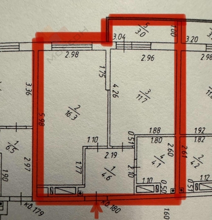 
   Продам 1-комнатную, 39.7 м², Домбайская ул, 55к5

. Фото 15.