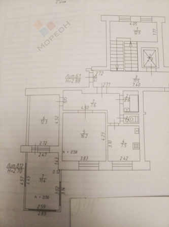 
   Продам 2-комнатную, 48 м², Симферопольская ул, 4/1

. Фото 11.