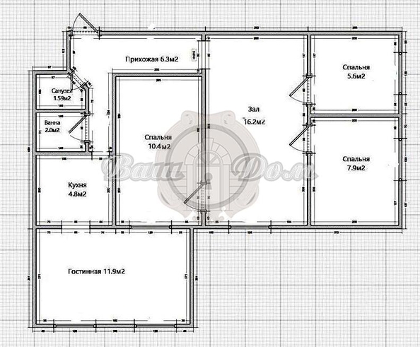 
   Продам 4-комнатную, 66.7 м², Суворова ул, 26

. Фото 40.