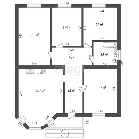 
   Продам дом, 112.9 м², Краснодар

. Фото 25.