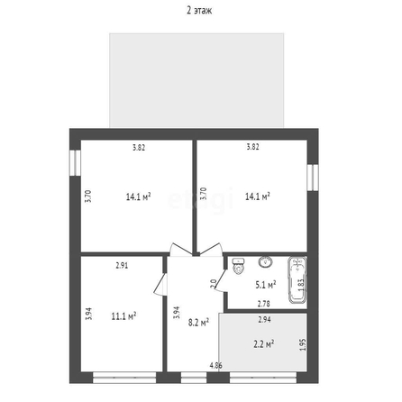 
   Продам дом, 120 м², Краснодар

. Фото 1.