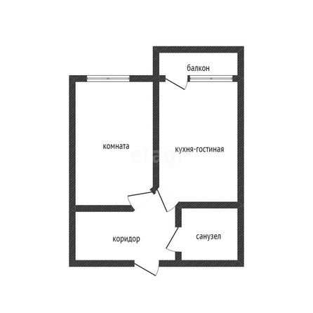 
   Продам 1-комнатную, 34.7 м², Командорская ул, 9/2

. Фото 1.