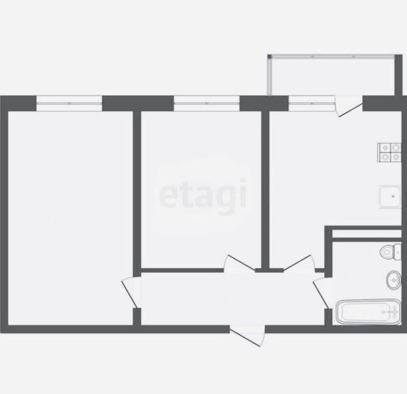 
   Продам 2-комнатную, 62.1 м², Владимирская ул, 5

. Фото 11.