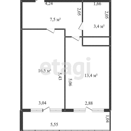 
   Продам 1-комнатную, 32 м², Западный Обход ул, 39/2  6

. Фото 10.