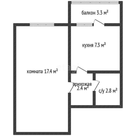 
   Продам 1-комнатную, 29.9 м², Тургенева ул, 33/1  4

. Фото 1.