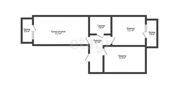 
   Продам 2-комнатную, 51.2 м², Тургенева ул, 33/3  15

. Фото 14.