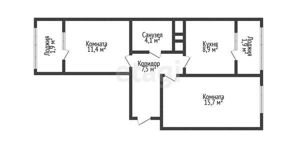 
   Продам 2-комнатную, 47.2 м², Западный Обход ул, 45/5

. Фото 11.