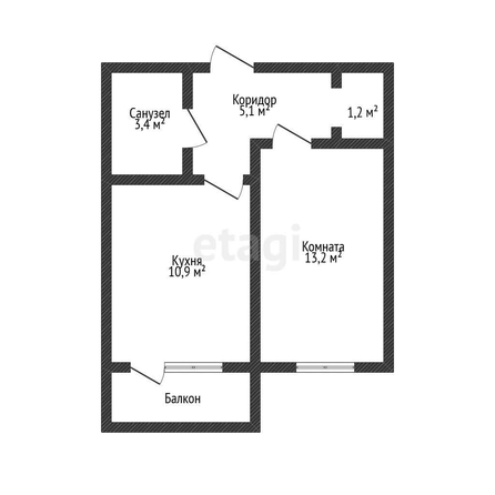 
   Продам 1-комнатную, 33.8 м², Тургенева ул, 33/5  39

. Фото 23.