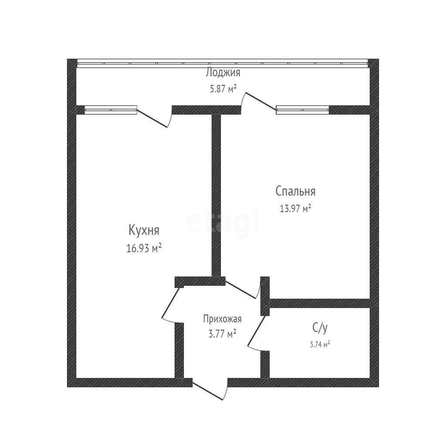 
   Продам 1-комнатную, 38.2 м², Ярославская ул, 115/1

. Фото 1.