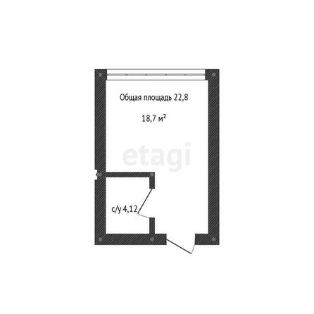 
   Продам 1-комнатную, 22.8 м², Обрывная ул, 22/1

. Фото 10.