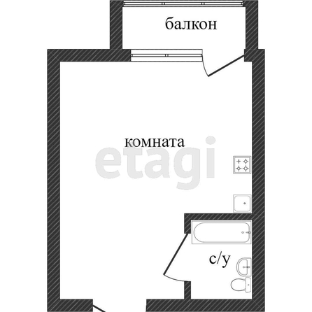 
   Продам студию, 26.2 м², Заполярная ул, 39/10

. Фото 13.