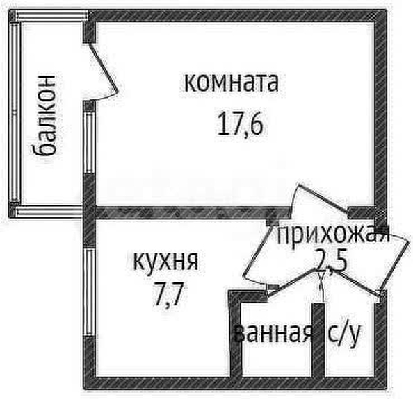 
   Продам 1-комнатную, 31.6 м², Ставропольская ул, 89

. Фото 1.