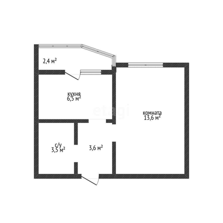 
   Продам 1-комнатную, 27.9 м², 5-я Дорожная ул, 68/3

. Фото 1.