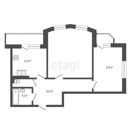 
   Продам 2-комнатную, 77.7 м², Константина Образцова пр-кт, 4/1

. Фото 24.