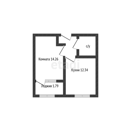 
   Продам 1-комнатную, 36 м², Обрывная ул, 22/1

. Фото 9.