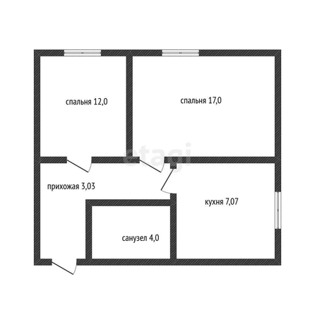 
   Продам 2-комнатную, 43.1 м², Хлебосольная ул, 2

. Фото 25.