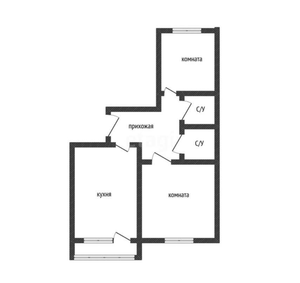 
   Продам 2-комнатную, 63.2 м², Домбайская ул, 55

. Фото 1.