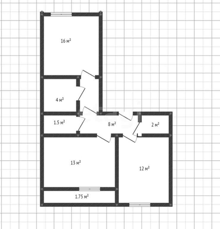 
   Продам 2-комнатную, 57.2 м², Конгрессная ул, 17

. Фото 1.