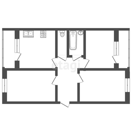 
   Продам 3-комнатную, 85.7 м², Константина Образцова пр-кт, 2/2

. Фото 7.