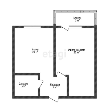 
   Продам 1-комнатную, 38.6 м², Уральская ул, 71/3

. Фото 8.