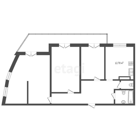 
   Продам 3-комнатную, 91 м², Уральская ул, 75/1

. Фото 17.