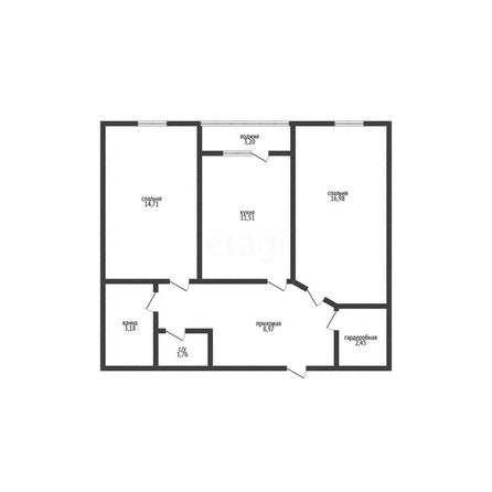 
   Продам 2-комнатную, 60.3 м², Зиповская ул, 38

. Фото 1.