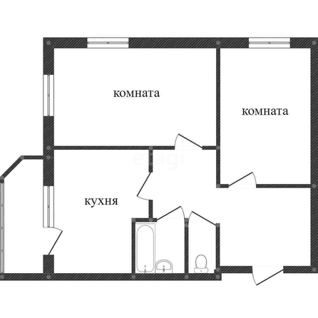 
   Продам 2-комнатную, 56.6 м², Домбайская ул, 55/1

. Фото 1.