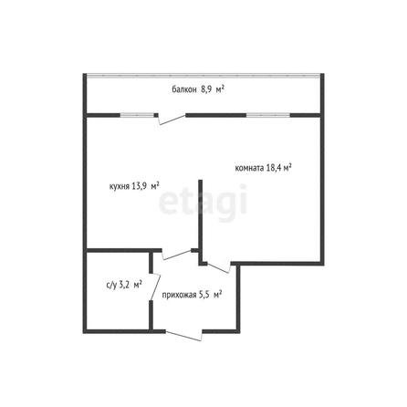 
   Продам 1-комнатную, 41 м², Домбайская ул, 10/1

. Фото 8.