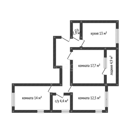 
   Продам 3-комнатную, 76.2 м², Венецианская ул, 4

. Фото 1.