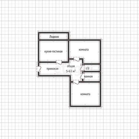 
   Продам 2-комнатную, 62.9 м², Домбайская ул, 55/6

. Фото 26.