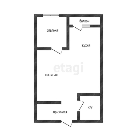 
   Продам 1-комнатную, 33.5 м², Тепличная ул, 62/1 к5

. Фото 8.