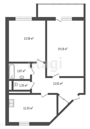 
   Продам 2-комнатную, 57 м², Домбайская ул, 10

. Фото 32.