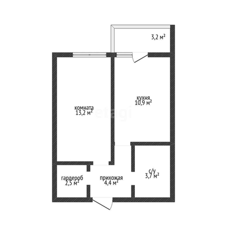 
   Продам 1-комнатную, 34.7 м², Дубравная ул, 1

. Фото 1.