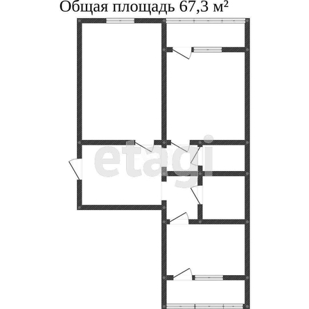 
   Продам 2-комнатную, 68 м², Кадетская ул, 23

. Фото 1.