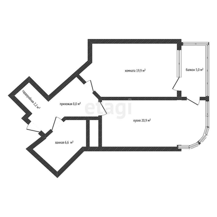 
   Продам 1-комнатную, 51.3 м², Клары Лучко б-р, 14/2

. Фото 18.