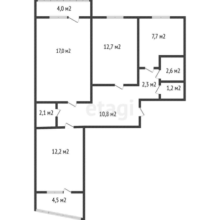 
   Продам 3-комнатную, 68.6 м², Чекистов пр-кт, 3

. Фото 18.