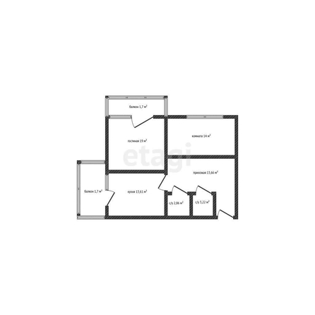 
   Продам 2-комнатную, 72.1 м², Московская ул, 112

. Фото 11.