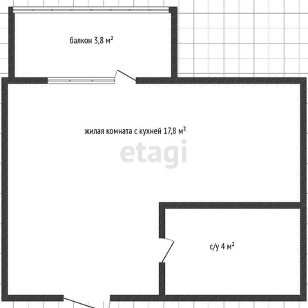 
   Продам студию, 23 м², Античная ул, 4

. Фото 6.