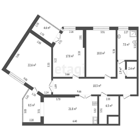 
   Продам 3-комнатную, 130 м², Кубанская Набережная ул, 37/11

. Фото 47.