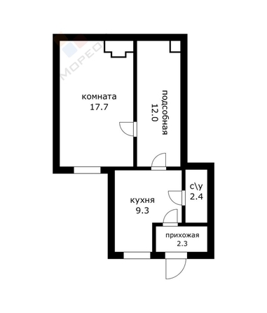 
   Продам 2-комнатную, 43.7 м², Фрунзе ул, 82

. Фото 6.