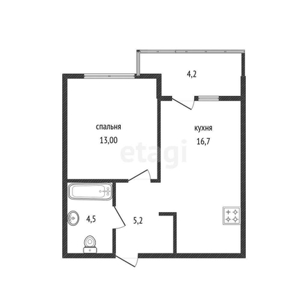 
   Продам 1-комнатную, 39.4 м², 1-й Лиговский пр-д, 21

. Фото 7.