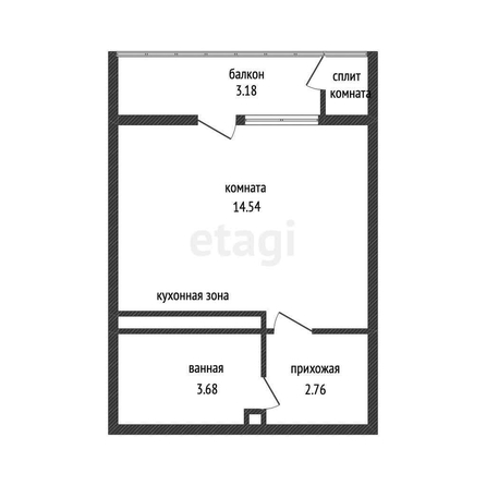 
   Продам студию, 21.3 м², Западный Обход ул, 39/1/4

. Фото 27.