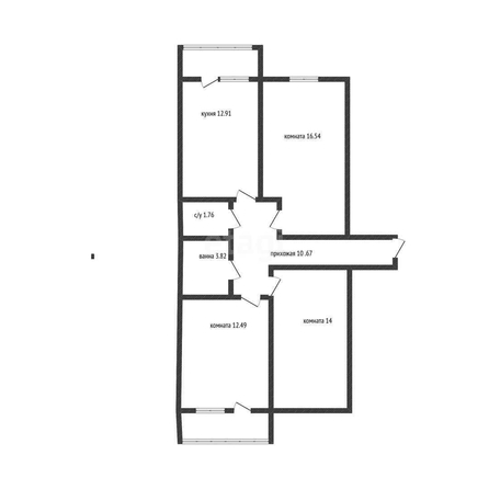 
   Продам 3-комнатную, 77 м², Лиссабонская ул, 109/27

. Фото 1.