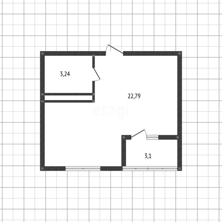 
   Продам студию, 26.3 м², Заполярная ул, 39/6

. Фото 1.