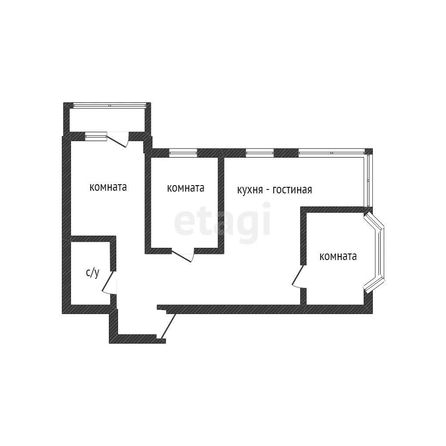 
   Продам 3-комнатную, 67.4 м², Адмиралтейский б-р, 3/2

. Фото 30.