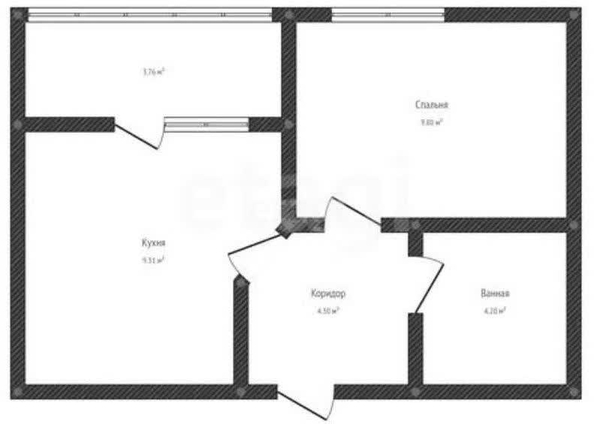 
   Продам 1-комнатную, 27.7 м², Красных Партизан ул, 1/4 к16

. Фото 1.